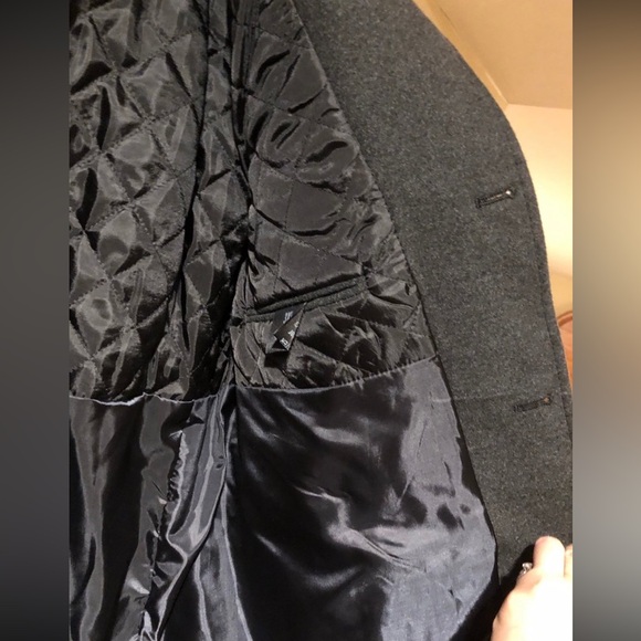 NWT Dewberry Couture Deluxe wool coat black - Picture 5 of 8